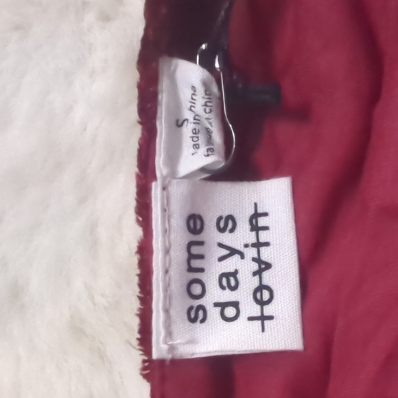 SomeDays Lovin "Warmways" Burnout Velvet Jumpsuit ~ NWT - Picture 5 of 10